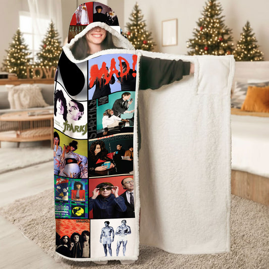 Sparks Wearable Hooded Blanket – A Cozy Wrap of Quirky Glam-Pop Genius