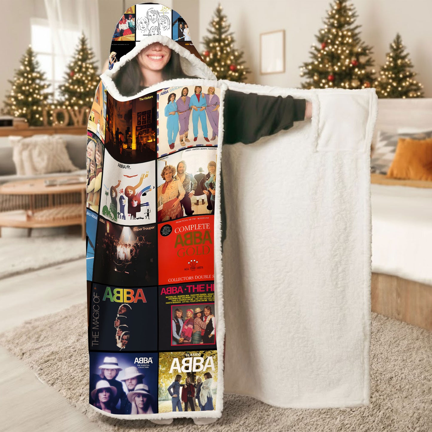 ABBA Wearable Hooded Blanket – A Warm, Cozy Burst of Disco Nostalgia