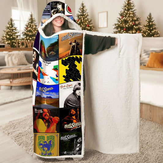 Bob Seger Wearable Hooded Blanket – A Warm Wrap of Heartland Rock Nostalgia