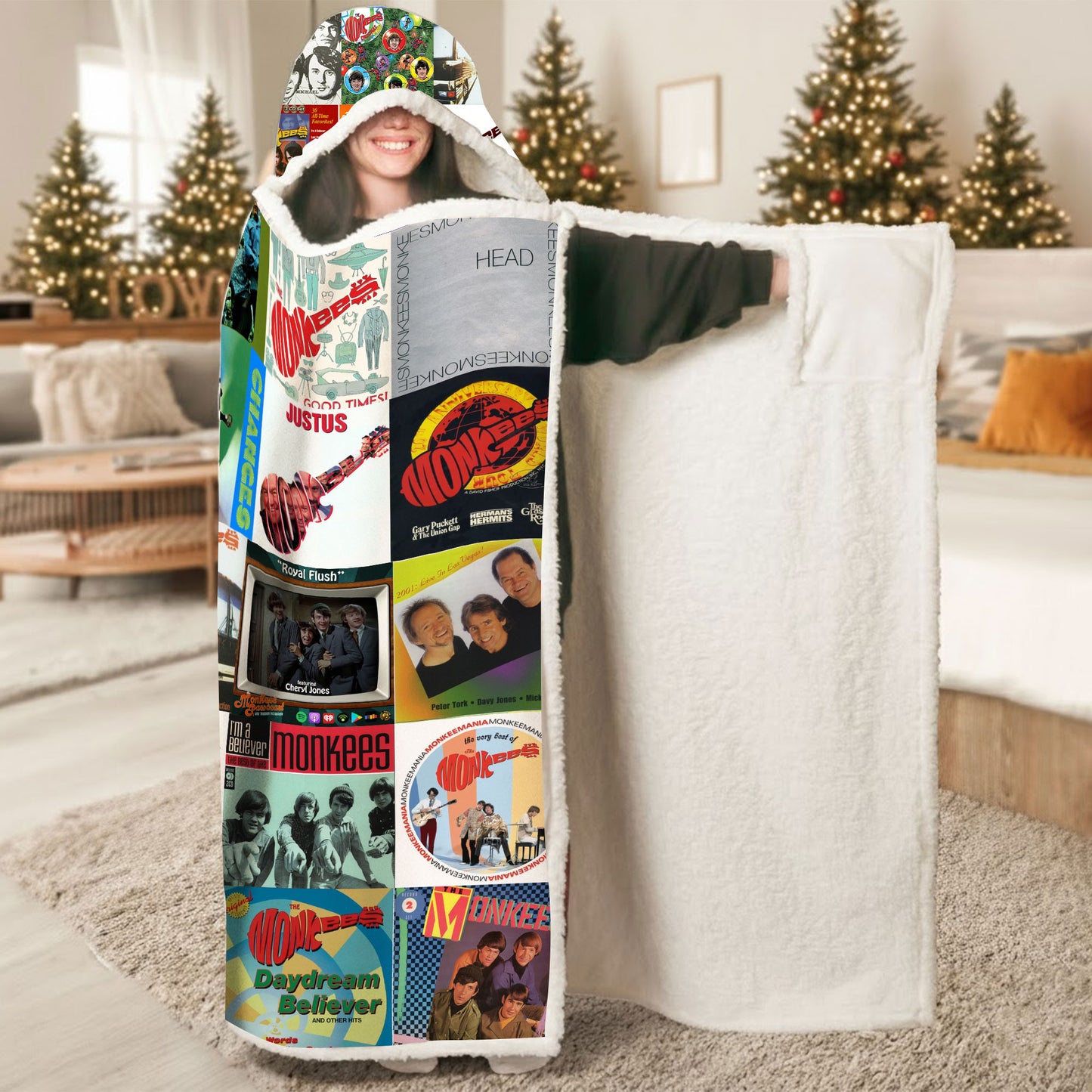 The Monkees Wearable Hooded Blanket – A Warm Wrap of 60s Pop Nostalgia