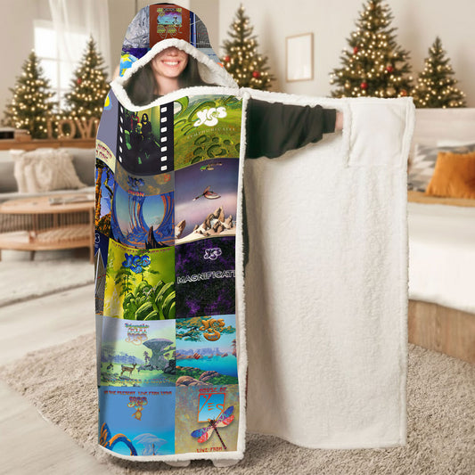 YES Wearable Hooded Blanket – A Cozy Wrap of Progressive-Rock Magic & Retro Wonder