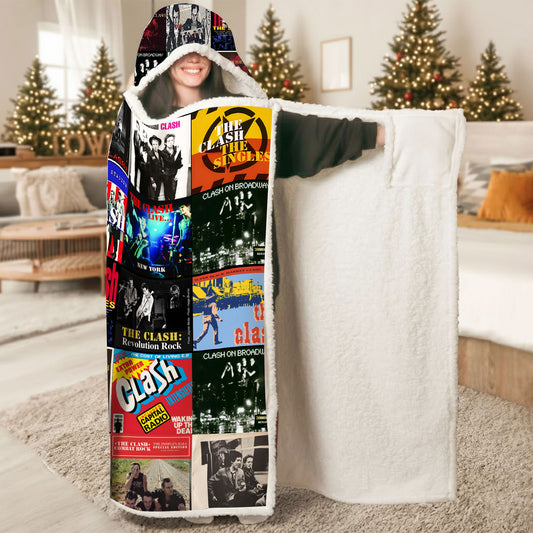 The Clash Wearable Hooded Blanket – A Cozy Burst of Punk Rock Rebellion