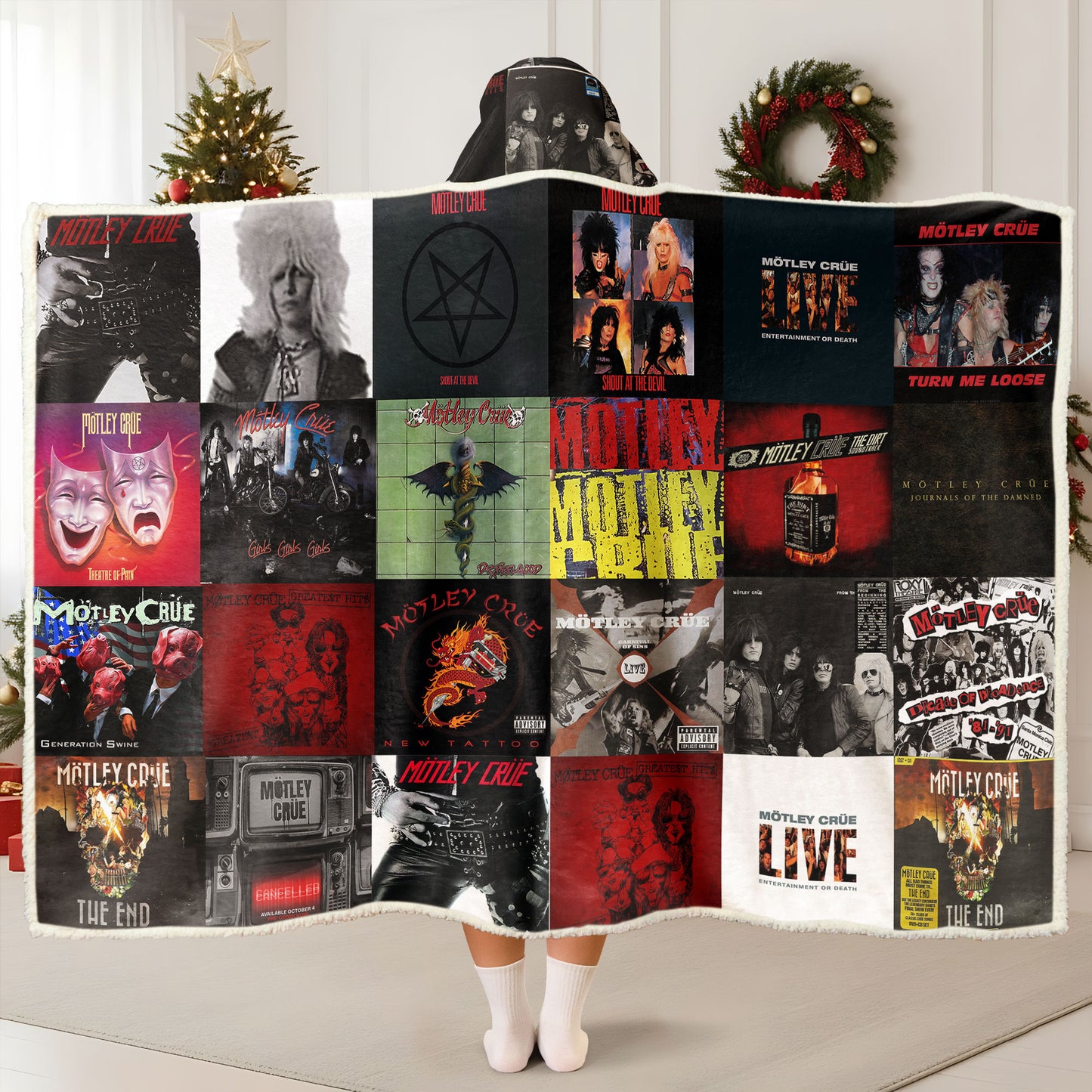 Mötley Crüe Wearable Hooded Blanket – A Cozy Hit of Rock ’n’ Roll Chaos