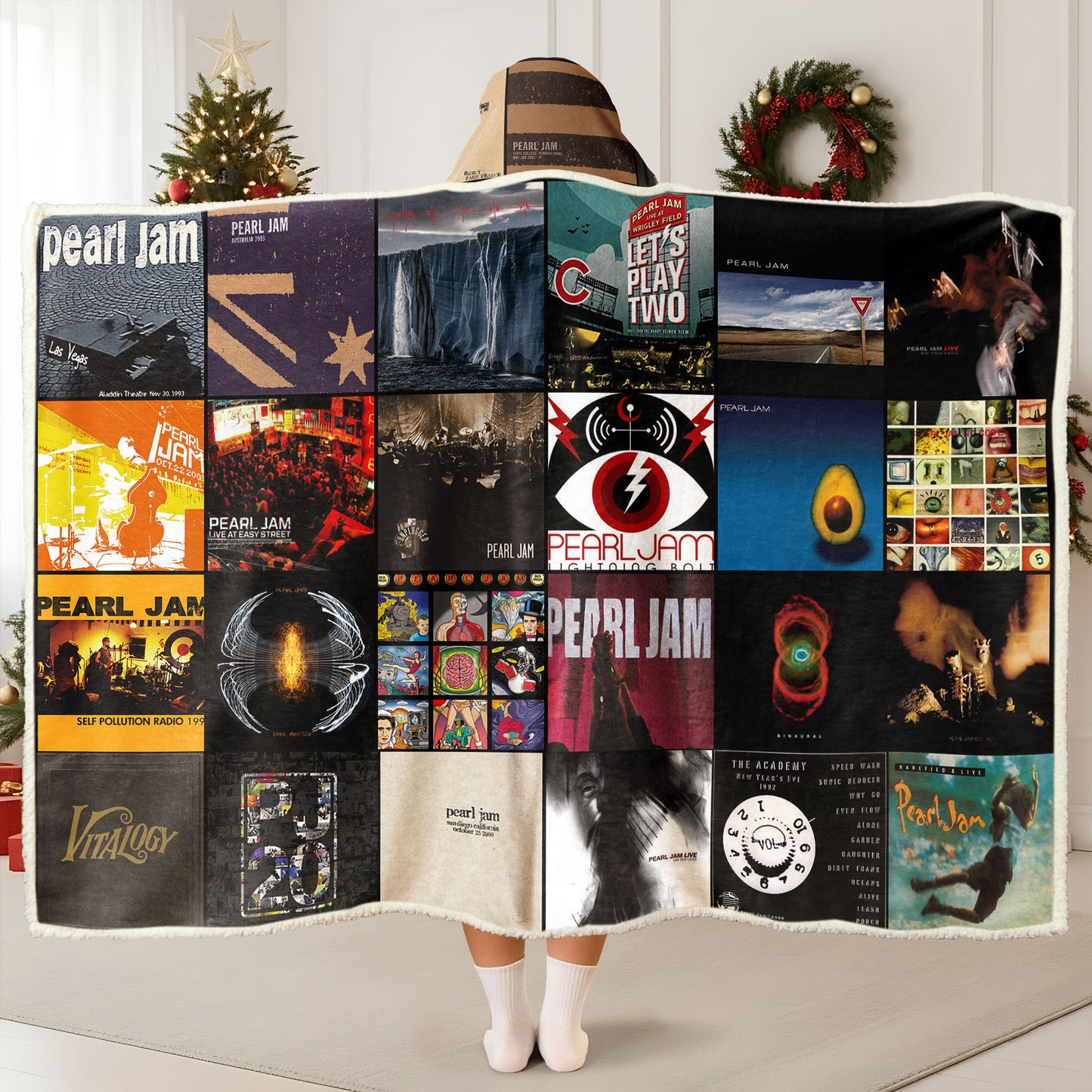 Pearl Jam Wearable Hooded Blanket – Wrapped in 90s Rock Memories