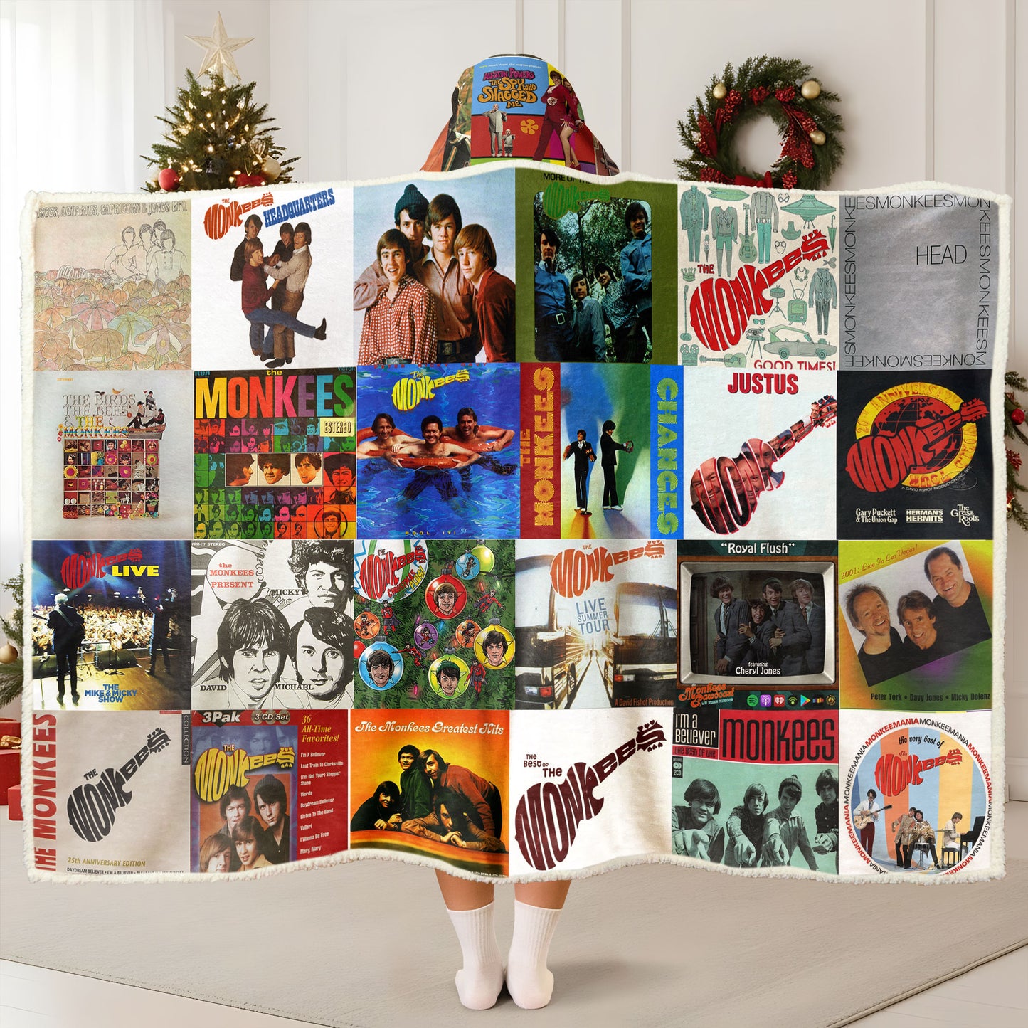 The Monkees Wearable Hooded Blanket – A Warm Wrap of 60s Pop Nostalgia