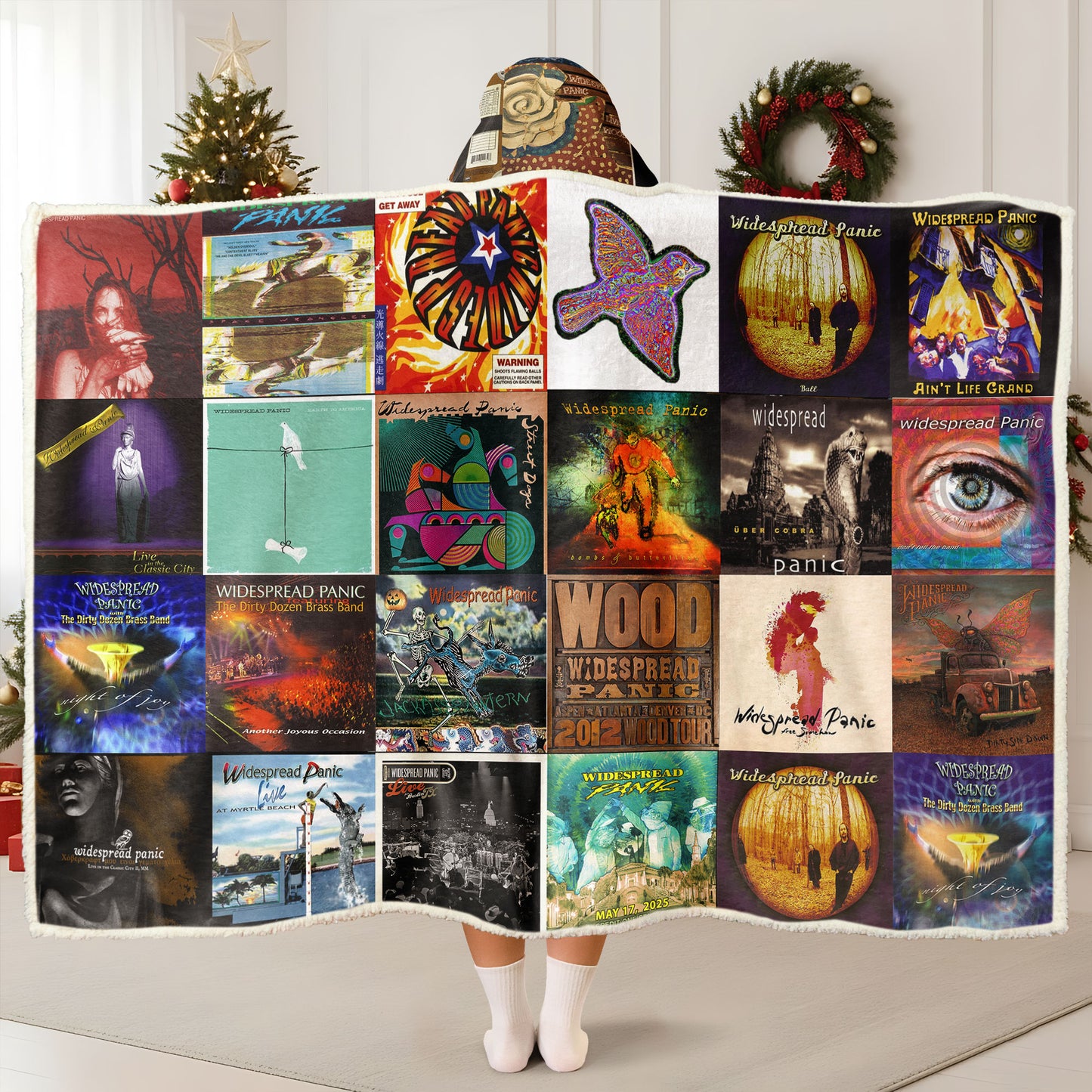 Widespread Panic Wearable Hooded Blanket – A Cozy Tribute to Jam-Band Legends