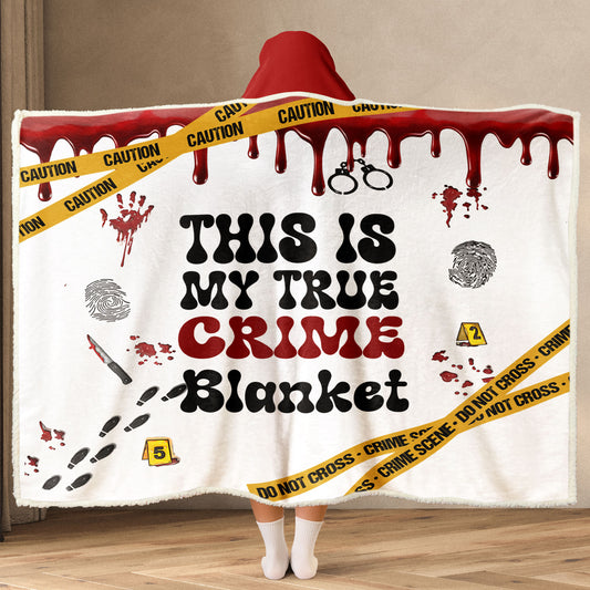 True Crime Wearable Hooded Blanket – For the Murder Mystery Obsessed