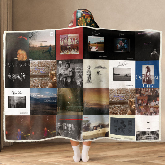 Zach Bryan Wearable Hooded Blanket – Wrapped in Heartland Memories