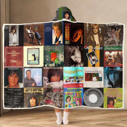David Cassidy Wearable Hooded Blanket – Cozy, Nostalgic & Perfect for Fans