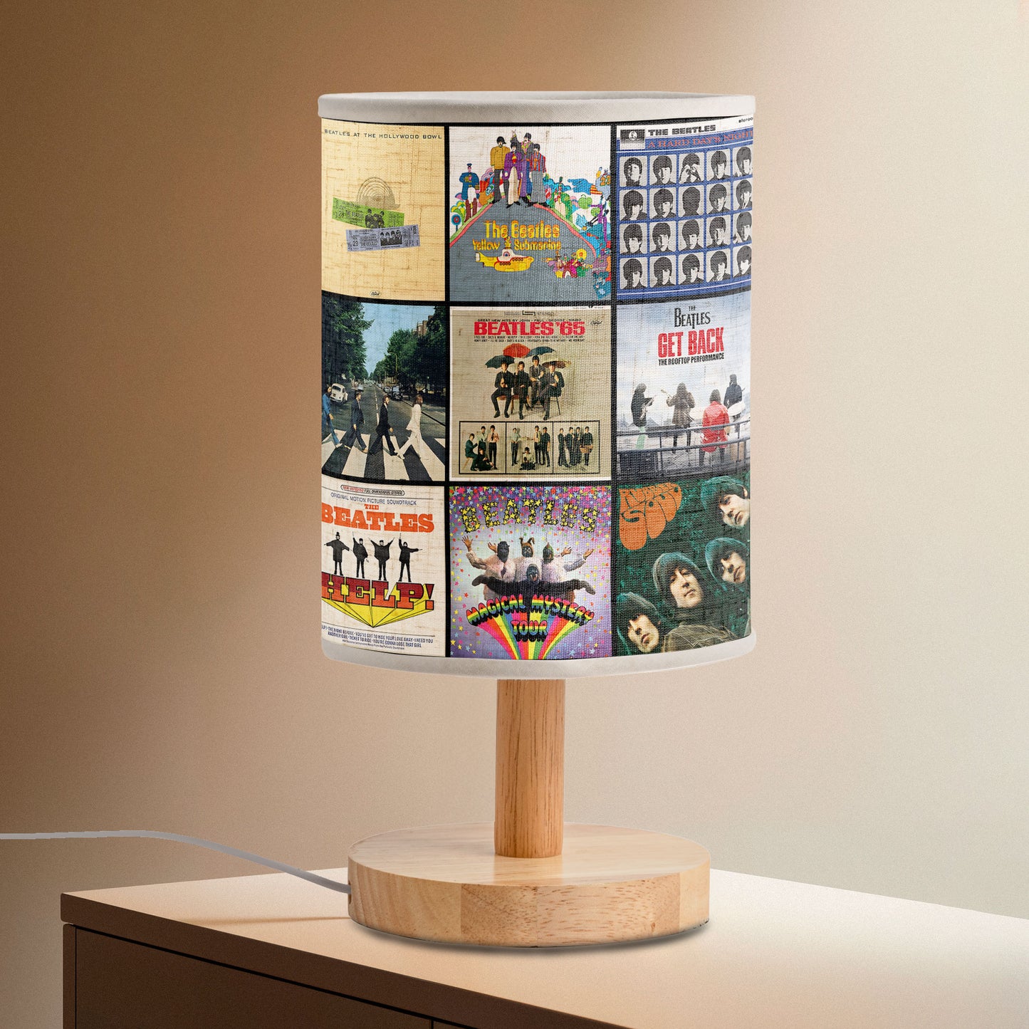 🎵 The Beatles Album Cover Lamp – Retro Music Decor