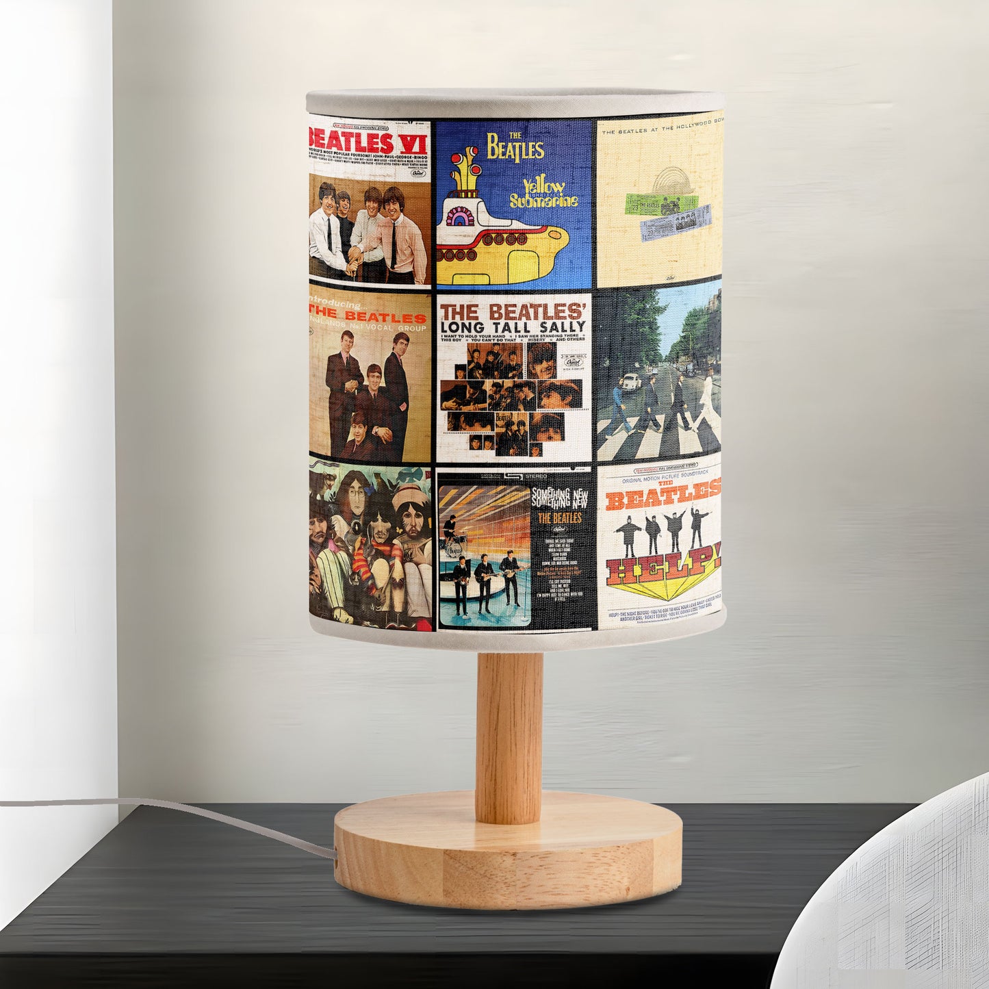 🎵 The Beatles Album Cover Lamp – Retro Music Decor