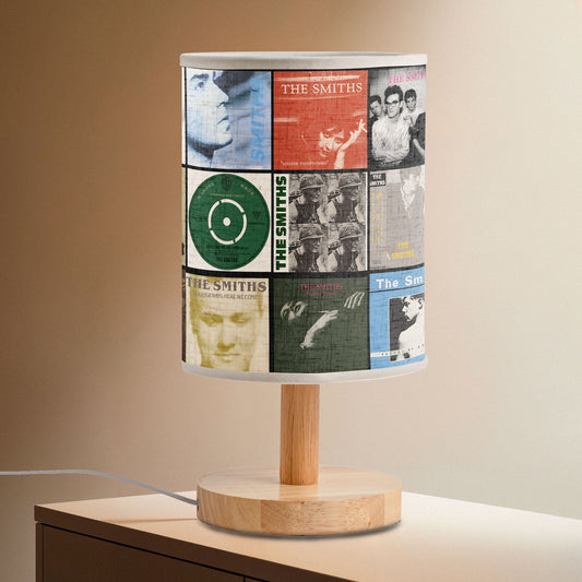 The Smiths Album Cover Collage Table Fabric Lamp – Retro Music Home Deco