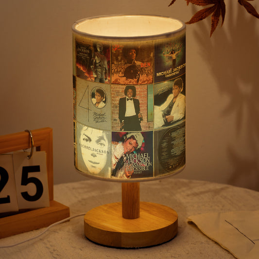 Michael Jackson Album Art Collage Table Lamp
