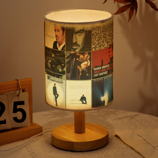George Michael Fabric Lamp – Retro Album Cover Table Light