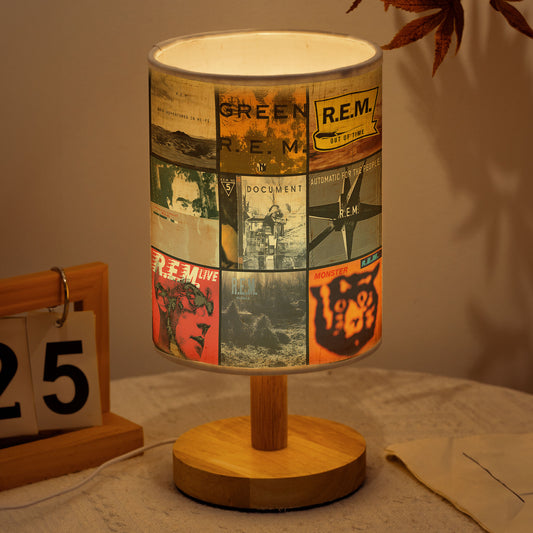 R.E.M. Album Cover Fabric Lamp – Retro Rock Music Night Light