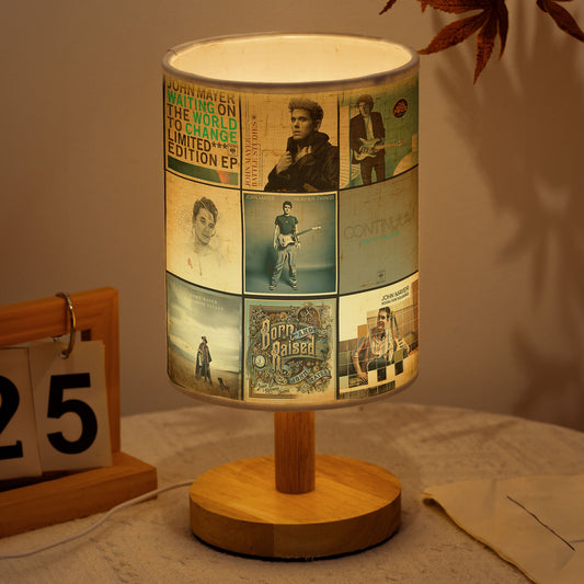 John Mayer Album Art Table Fabric Lamp – Music Lover’s Home Décor