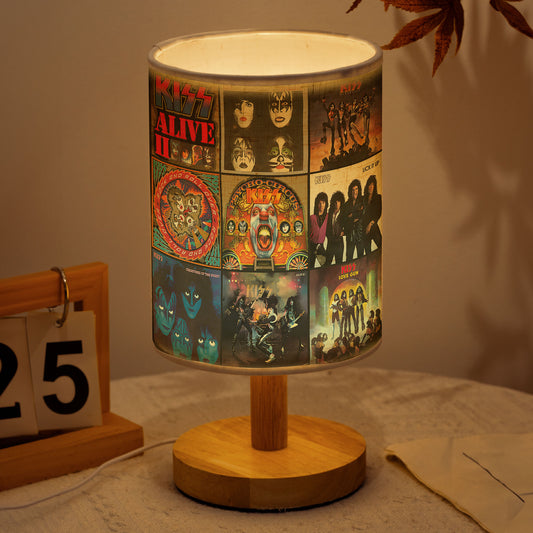 KISS Album Cover Fabric Lamp – Classic Rock Music Fan Table Light