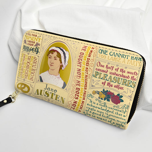 Jane Austen Literature Wallet – Classic Quote Design