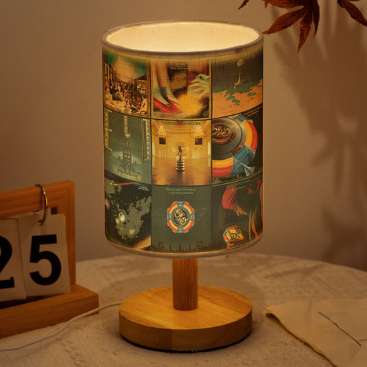Electric Light Orchestra Album Cover Collage Fabric Lamp
