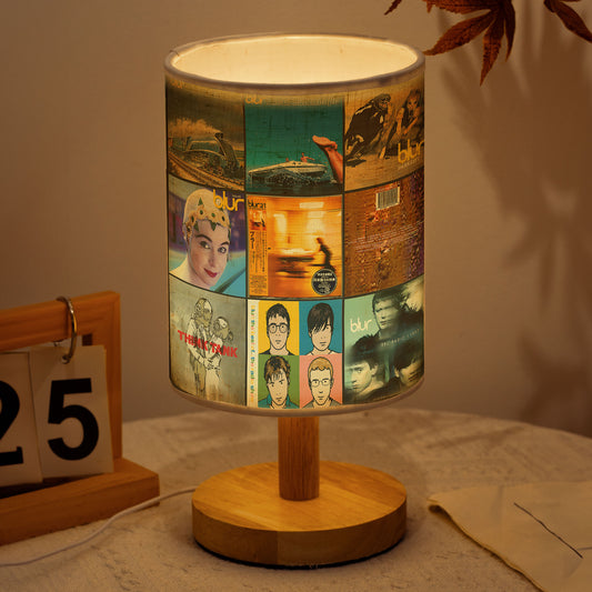 Blur Album Cover Collage Fabric Lamp