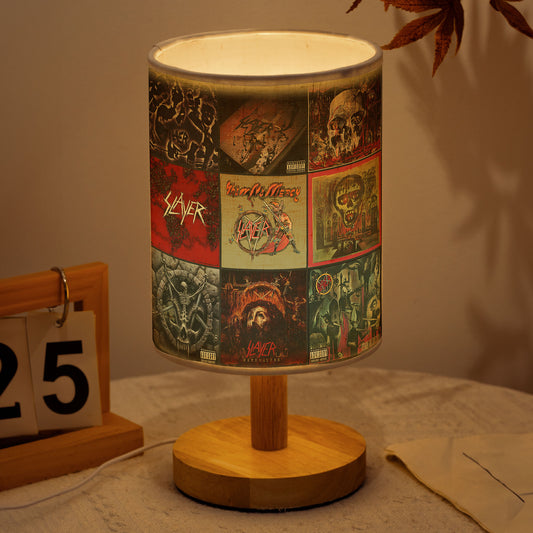 🔥 Slayer Album Cover Fabric Lamp – Thrash Metal Decor for True Fans