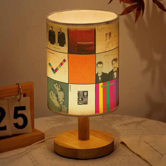Pet Shop Boys Album Art Fabric Lamp – Retro Synthpop Home Decor