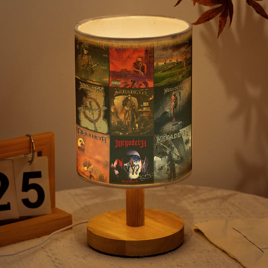 ⚡ Megadeth Album Cover Fabric Lamp – Thrash Metal Decor for True Metalheads