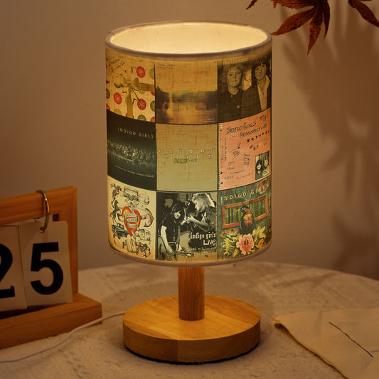 Indigo Girls Album Collage Lamp – Folk Rock Nostalgia Light