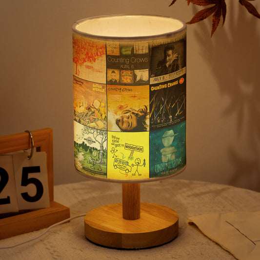 Counting Crows Album Collage Lamp – 90s Rock Nostalgia Lighting