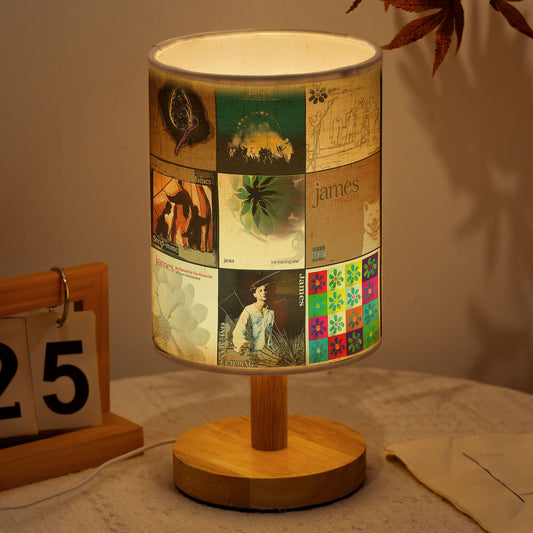 James Band Album Cover Fabric Lamp – Handmade Retro Music Decor for Fans