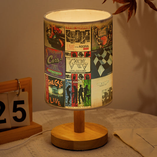 🚗 The Cars Album Collage Lamp – Retro Rock New Wave Music Light