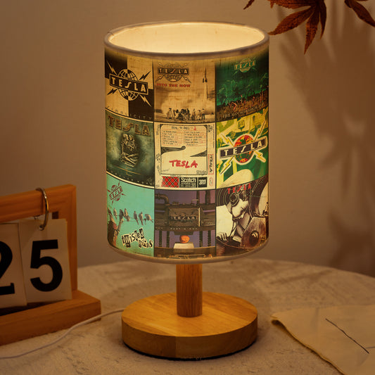 Tesla Band Album Collage Lamp – Classic Hard Rock Nostalgia Light