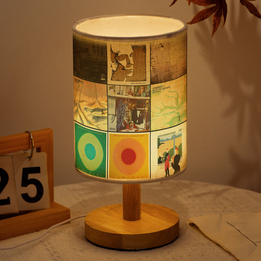 Brian Eno Album Collage Lamp – Ambient Music Art Light for Creative Spaces