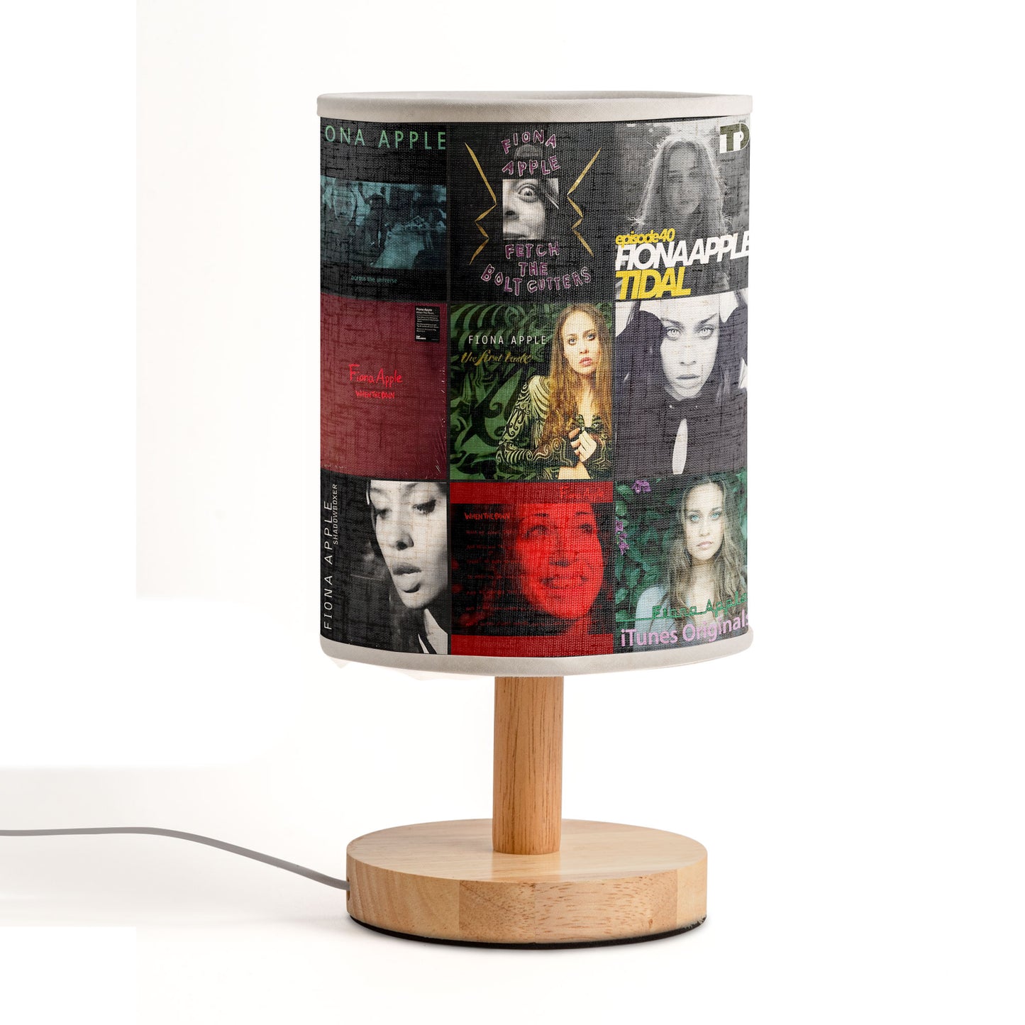Fiona Apple Albums Fabric Lamp – Art Pop Icon Table Light