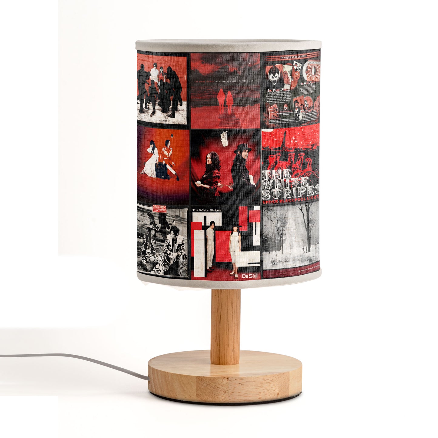 The White Stripes Album Art Lamp – Rock Band Music Lamp for Indie & Vinyl Lovers