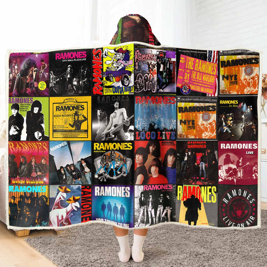 Ramones Wearable Hooded Blanket – Punk Rock Warmth & Attitude