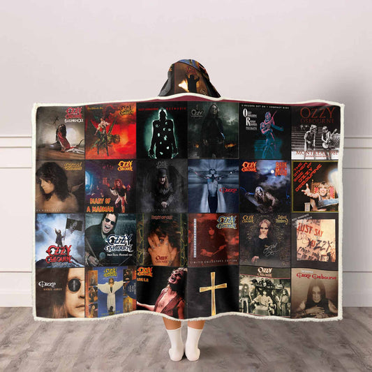 Ozzy Osbourne Wearable Hooded Blanket – The Prince of Darkness Album Collection