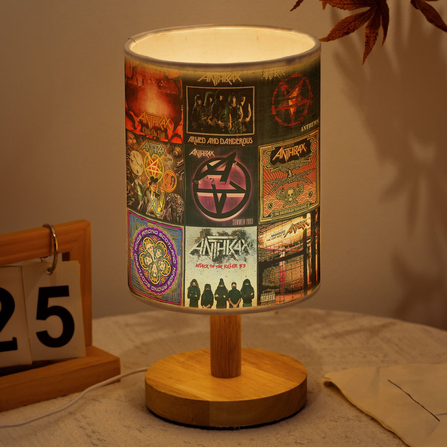 Anthrax Fabric Lamp – Thrash Metal Vibes in Every Glow ⚡🔥
