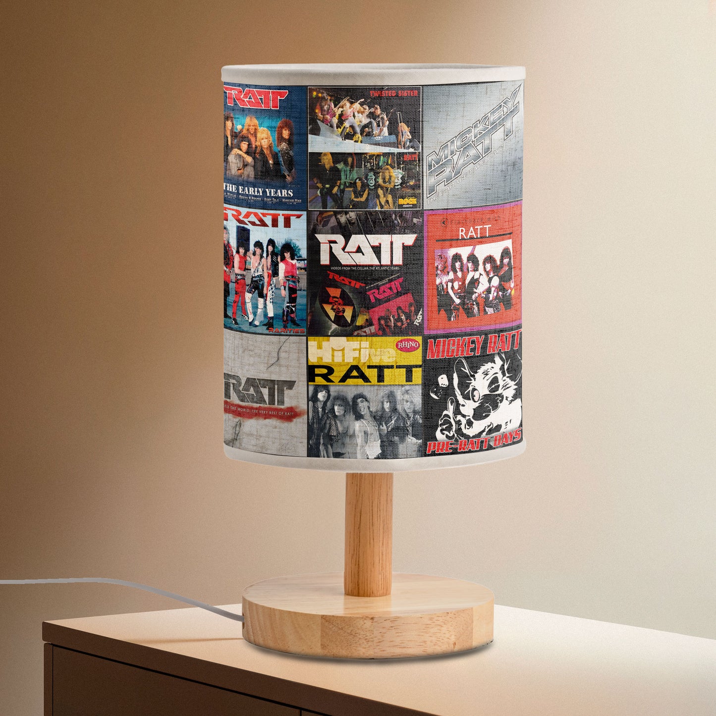 Ratt Fabric Lamp – Glam Metal Glow for True Rockers