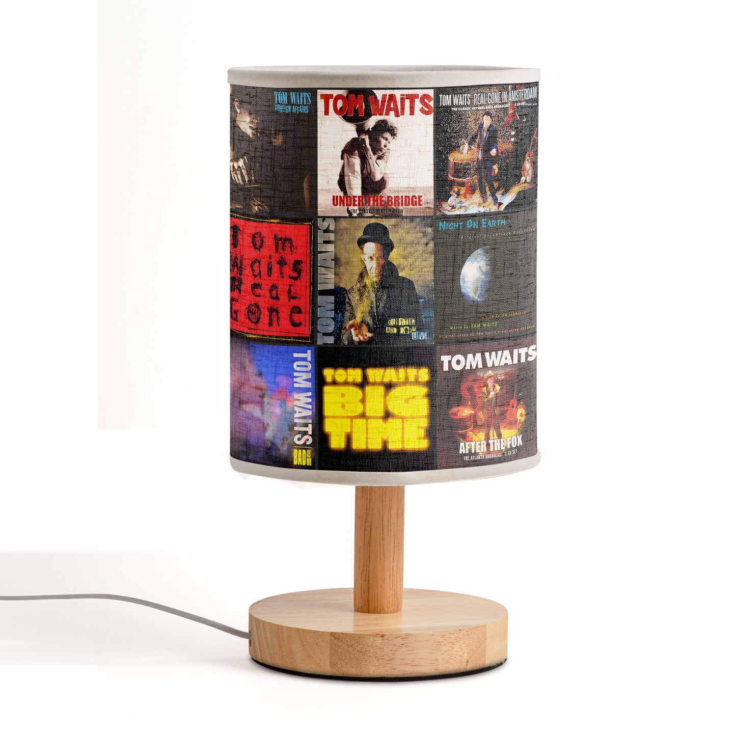 Tom Waits Fabric Lamp – Moody Glow for Dreamers & Drifters