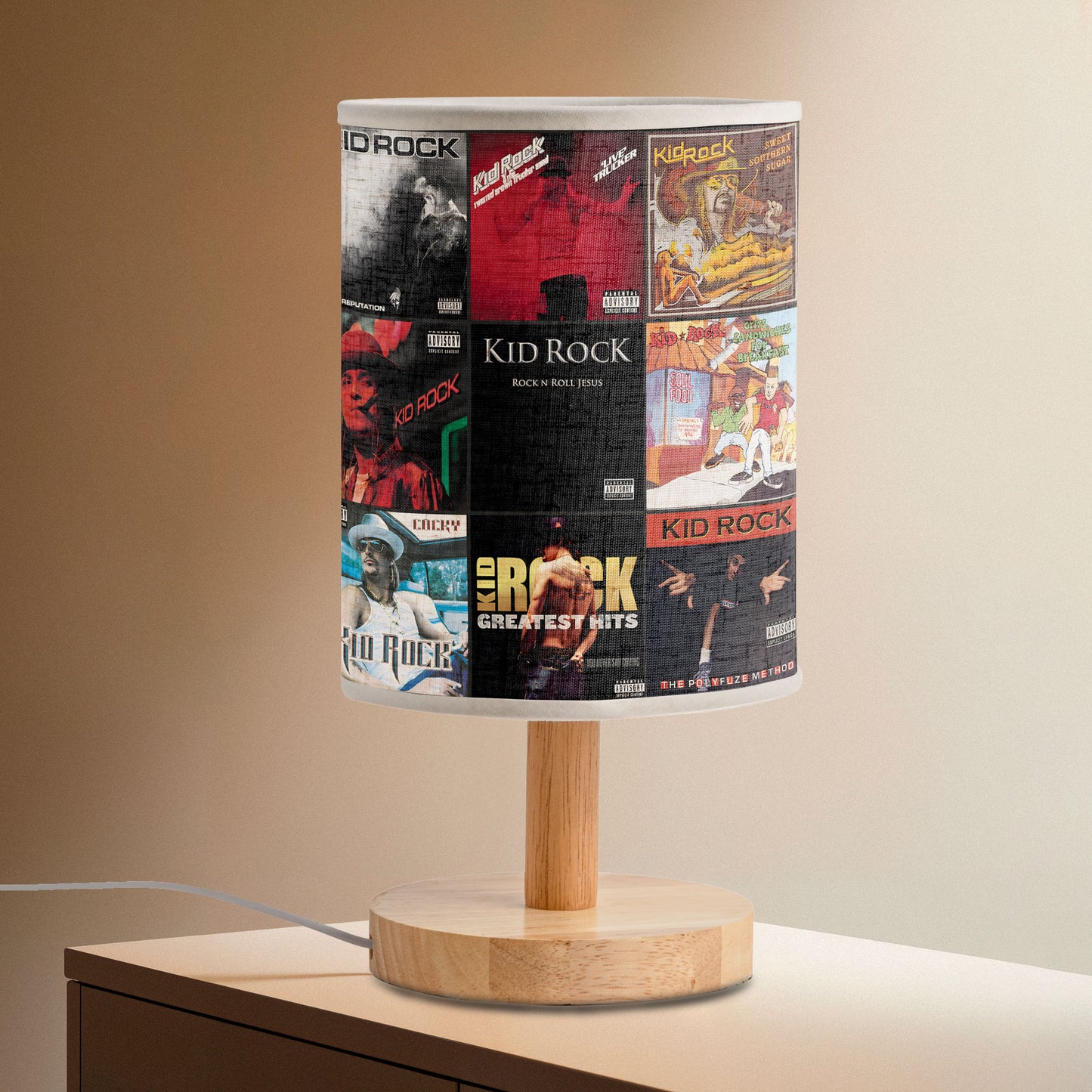 Kid Rock Fabric Lamp – Light Up Your Space with Rebel Energy