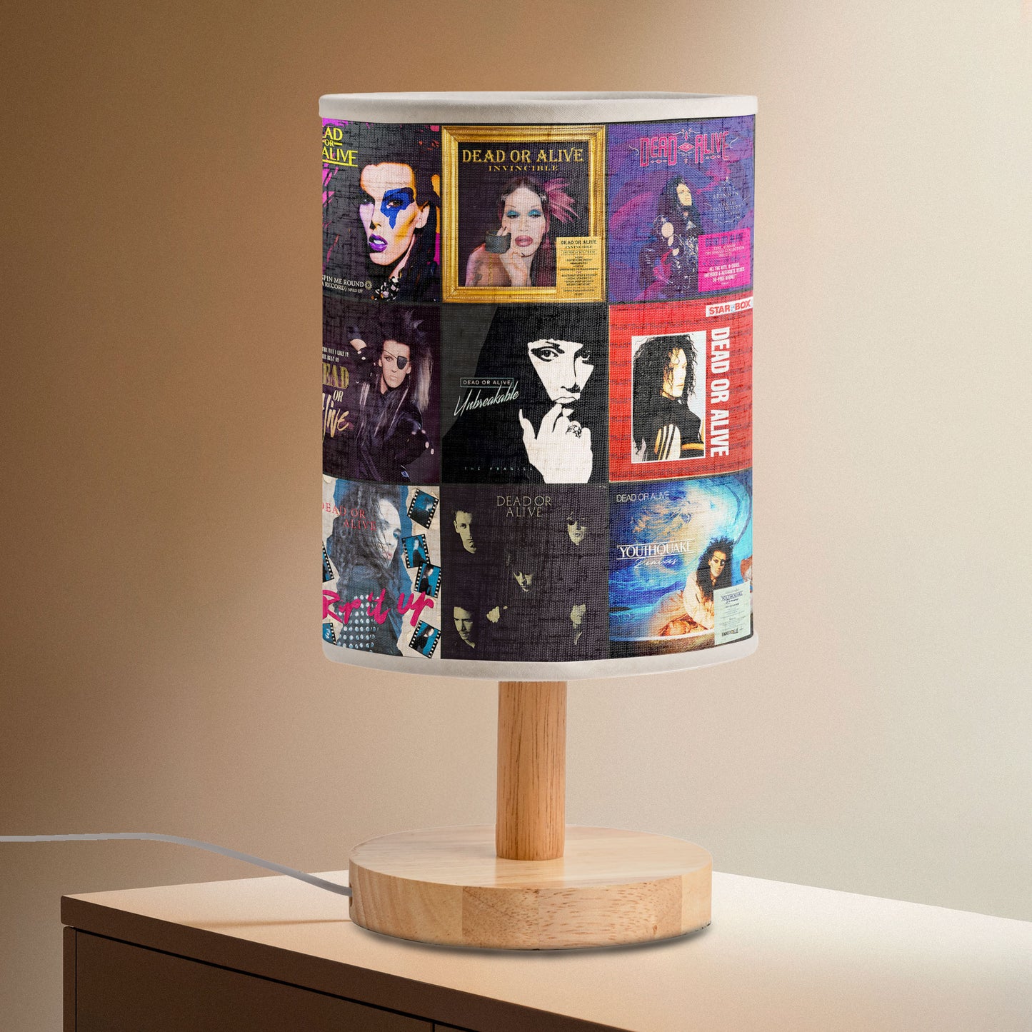 Dead or Alive Fabric Lamp – Spin the Light, Feel the Beat