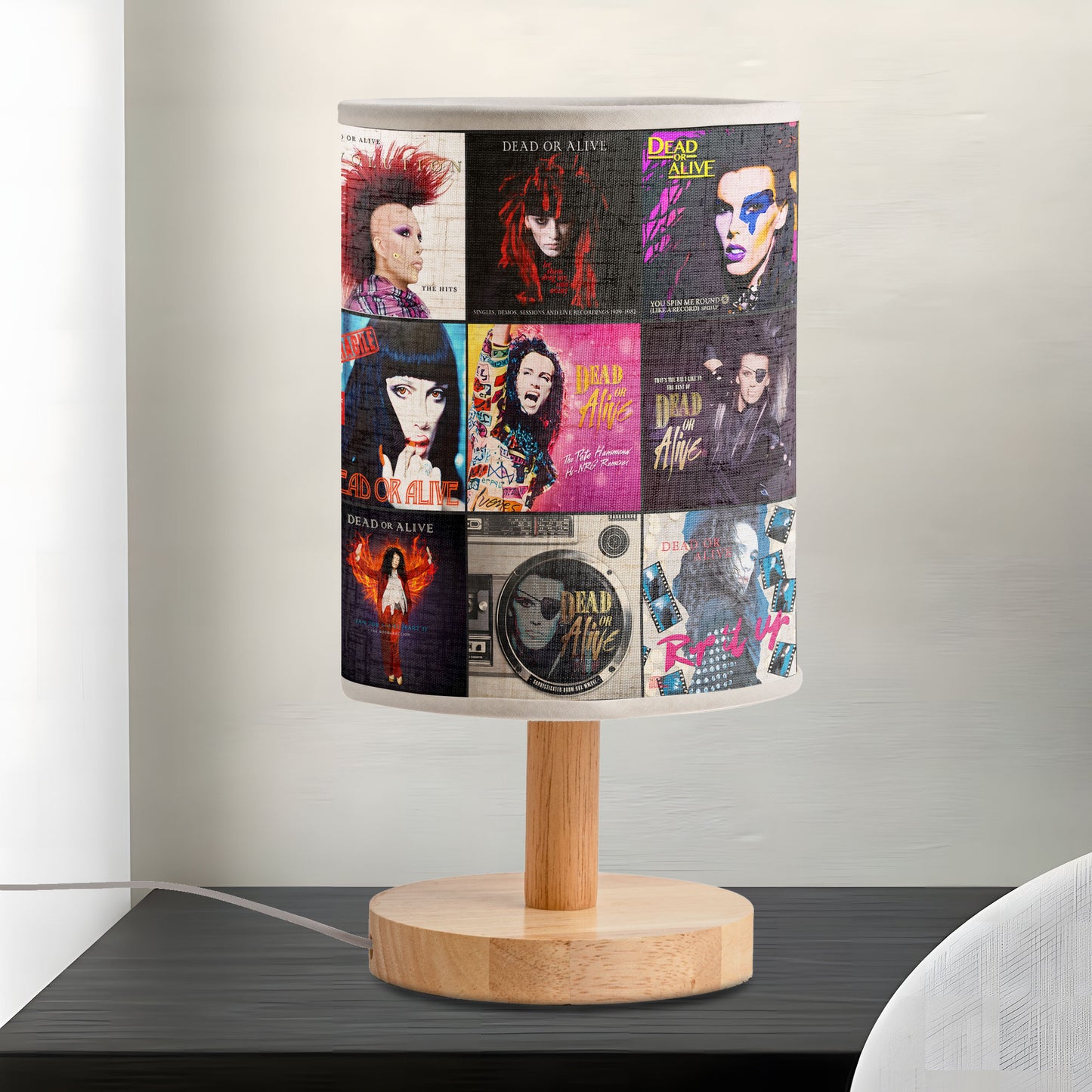 Dead or Alive Fabric Lamp – Spin the Light, Feel the Beat