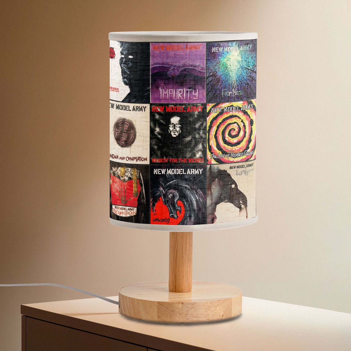 New Model Army Album Cover Table Lamp – Retro Music Art Decor
