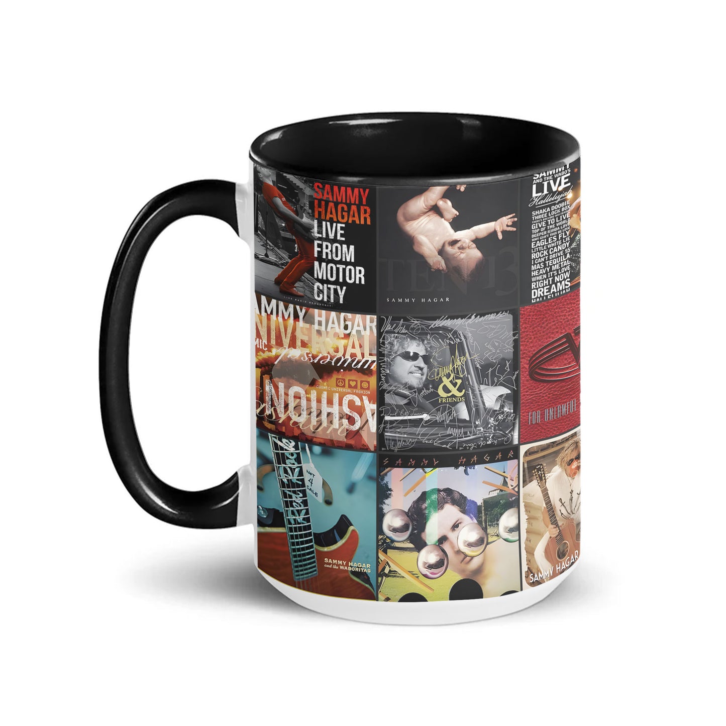 Sammy Hagar & Van Halen Accent Mug – Rock Legends Album Art Collection