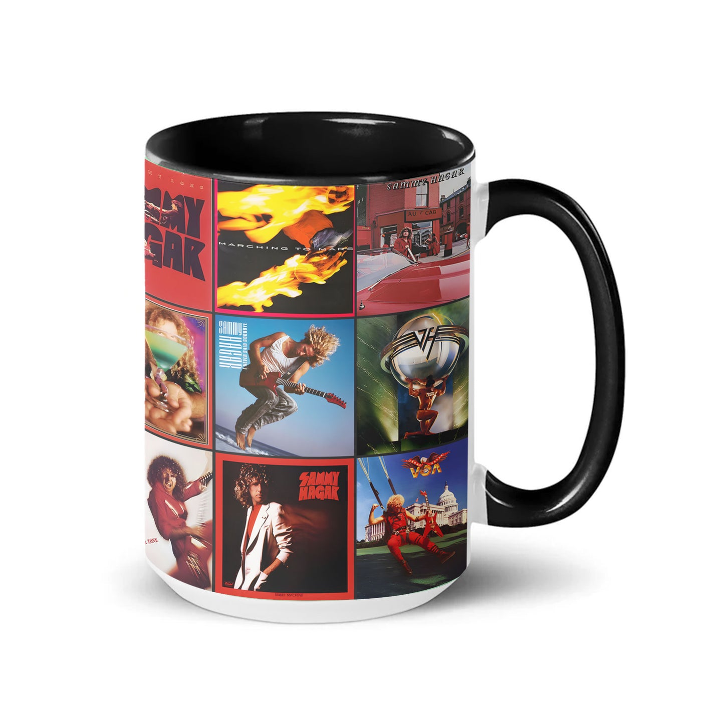 Sammy Hagar & Van Halen Accent Mug – Rock Legends Album Art Collection