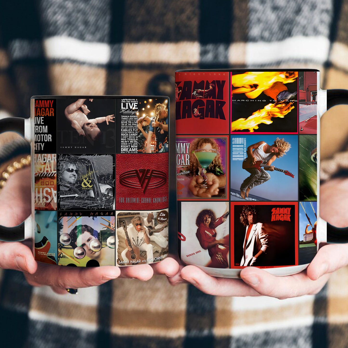 Sammy Hagar & Van Halen Accent Mug – Rock Legends Album Art Collection