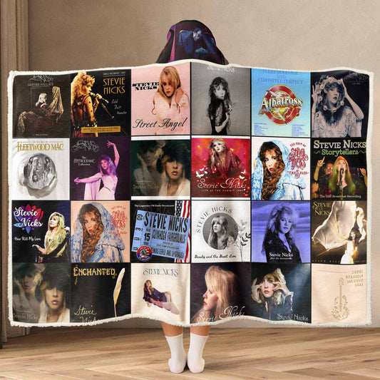 Stevie Nicks Album Art Wearable Hooded Blanket – Retro Music Gift