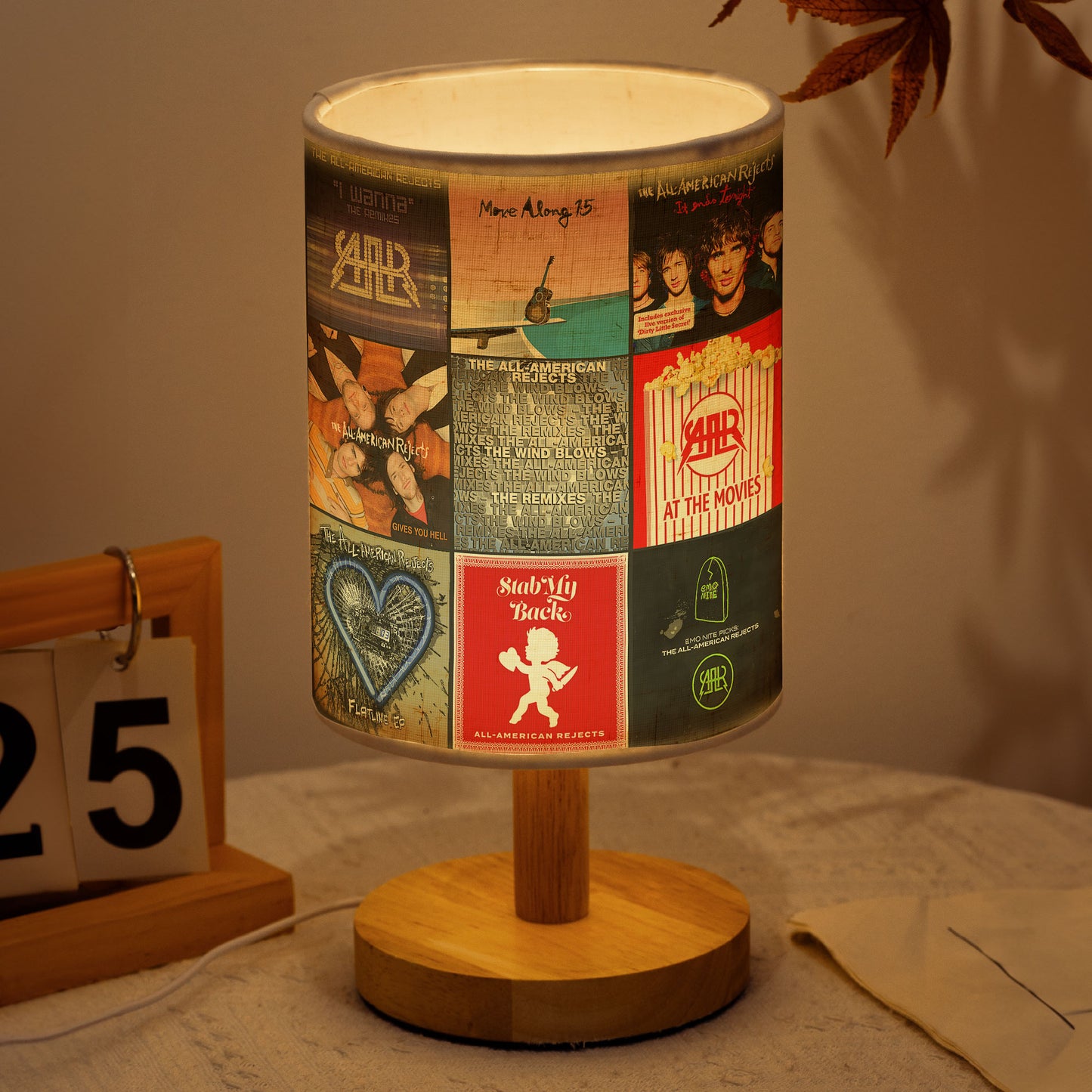 The All-American Rejects Fabric Lamp – Light Up Your Nights with Rock Memories