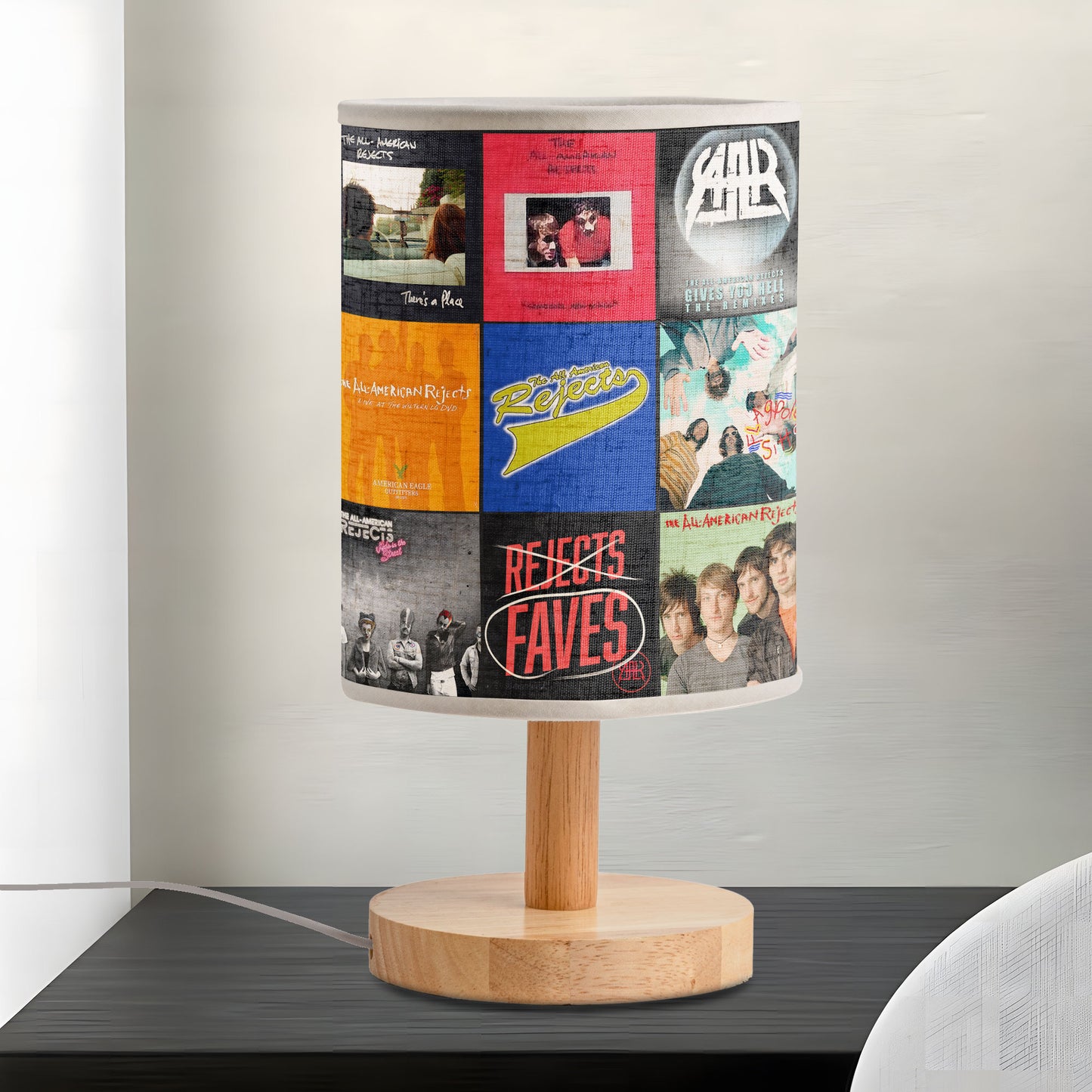 The All-American Rejects Fabric Lamp – Light Up Your Nights with Rock Memories